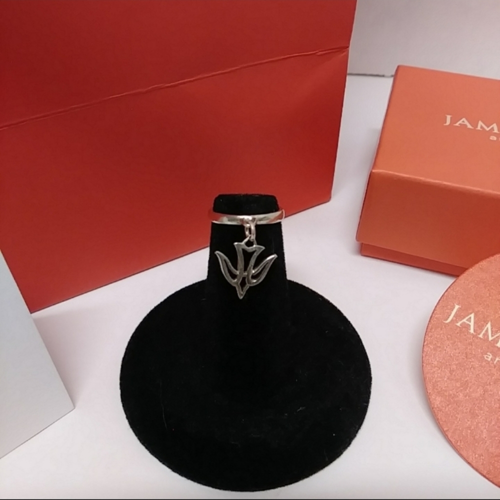 Vintage James Avery RETIRED 1975 "DESCENDING DOVE" DANGLE Ring